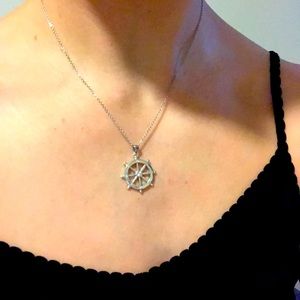 Boat wheel necklace